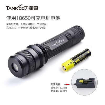 TANK007探客CI02 V2多波段勻光手電筒刑偵、檢查、找尋、勘察專用手電