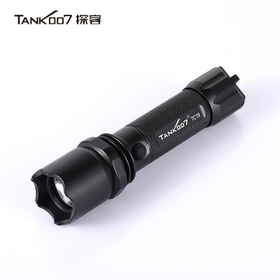 TANK007探客TC19標準巡邏安防手電正品超亮遠射直充手電筒