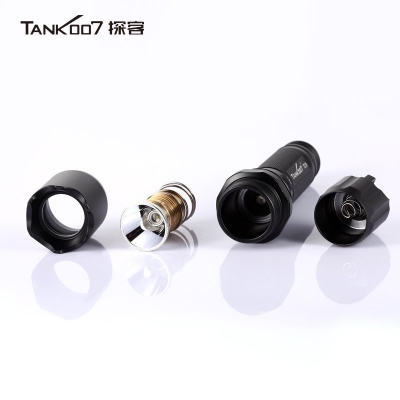 TANK007探客TC19標準巡邏安防手電正品超亮遠射直充手電筒