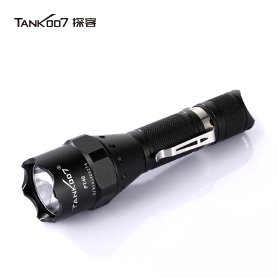 TANK007探客PT40超亮遠射手電筒LED大功率多功能電筒野外用戰(zhàn)術探險夜騎手電筒